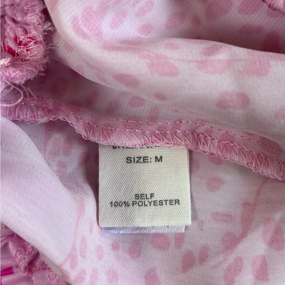 Peach Love California Fashion V Neck Tiger Cheetah Print Sling Home Pajamas Set - Picture 9 of 15